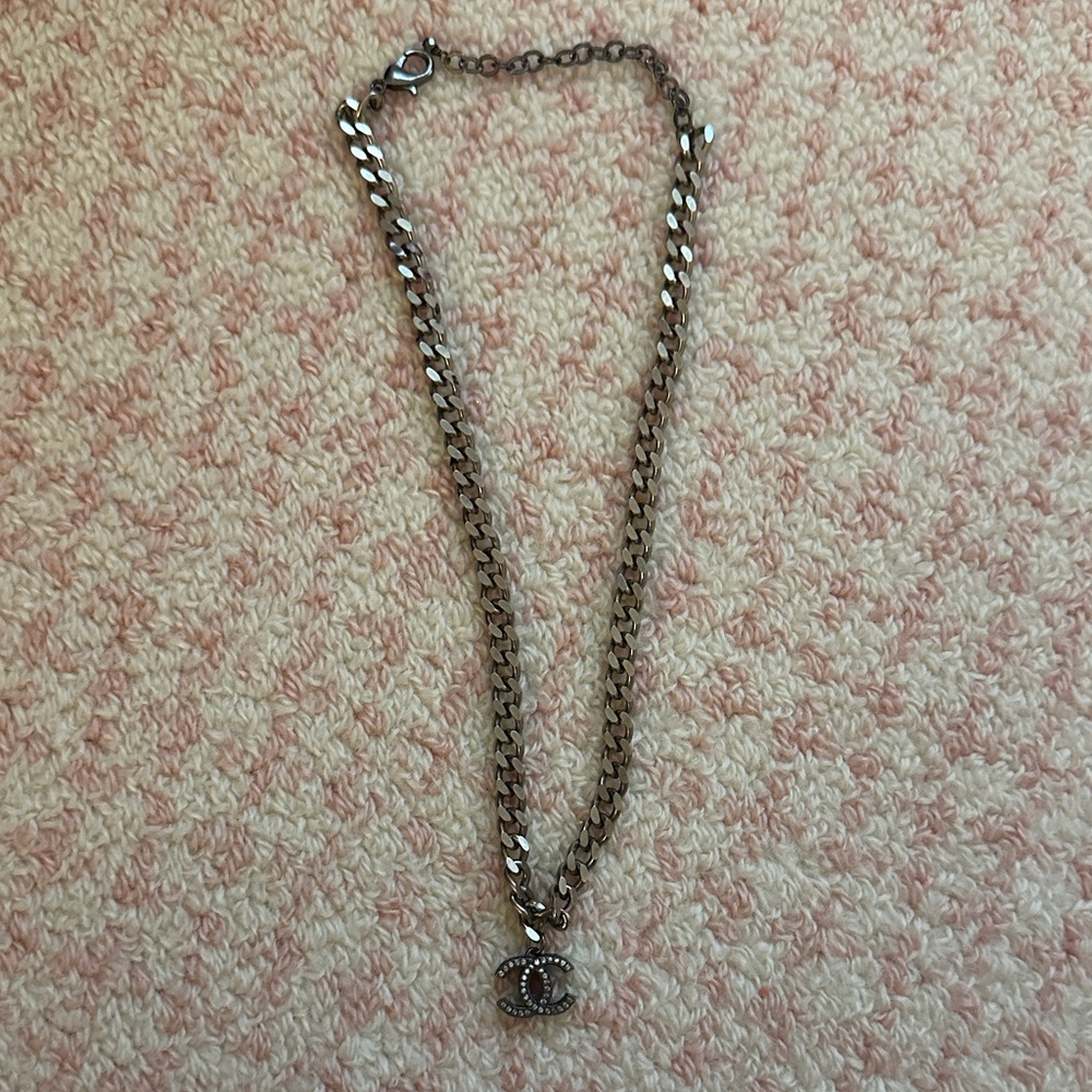 Designer-inspired Silver Chain Necklace with Pendant